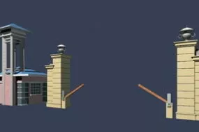Community Portal  Of A Modern 3d model
