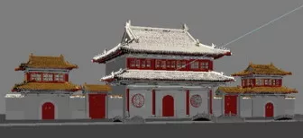 Ruines Ancient Building 3d model