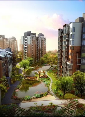 High-rise Residential Exterior Scene 3d model High-rise Residential Exterior Scene 3d model