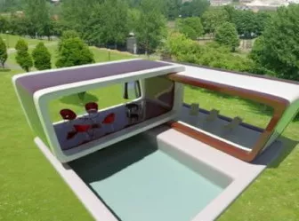 Outdoor Rectangular Portable Pool 3d model