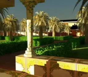 Exterior Gardern Design 3d model