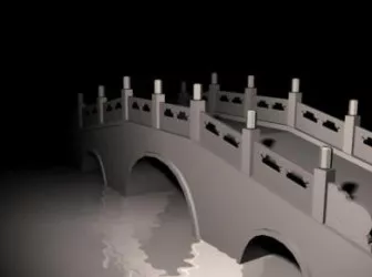 Antique Bridge 3d model Antique Bridge 3d model