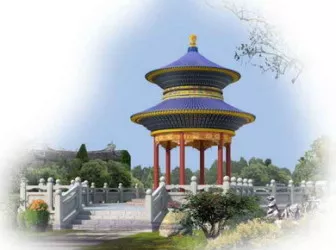 Chinese Round Pavilion Free 3d model Chinese Round Pavilion Free 3d model