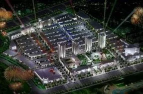 Night View Modern City  Exterior Scene 3d model