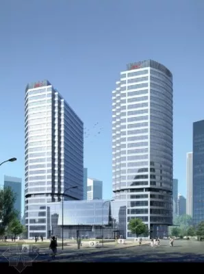 Modern High-rise Building Exterior Scene 3d model Modern High-rise Building Exterior Scene 3d model