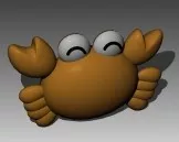 Animal Crab  Lowpoly Model 3d model