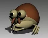 Dancing Crab Cartoon Caharcter 3d model