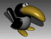Animal Puppet Woodpecker 3d model