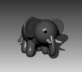 Animal Puppet Small Elephant 3d model