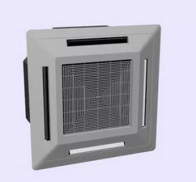 Ceiling Cassette Air Conditioner 3d model