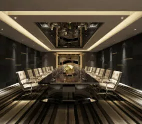 Senior Conference Room Interior Scene 3d model
