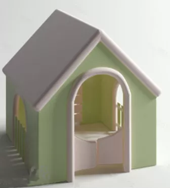 Refreshing Small Kennel 3d model Refreshing Small Kennel 3d model