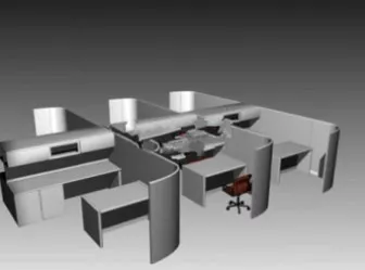 Office Work Tables 3d model Office Work Tables 3d model