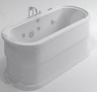 Circle Bathtub Sanitary Set 3d model