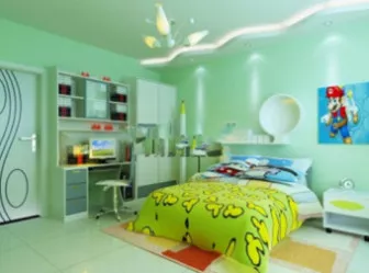 Bright Children Bedroom Interior Scene 3d model Bright Children Bedroom Interior Scene 3d model