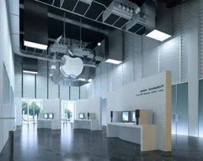 Interior Scene Apple Store 3d model