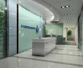 Interior Scene Corporate Lobby Design 3d model