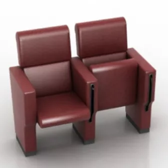Cinema Seats Furniture 3d model Cinema Seats Furniture 3d model