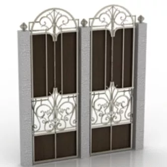 Classic Door 3d model Classic Door 3d model