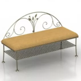 European Park Bench 3d model