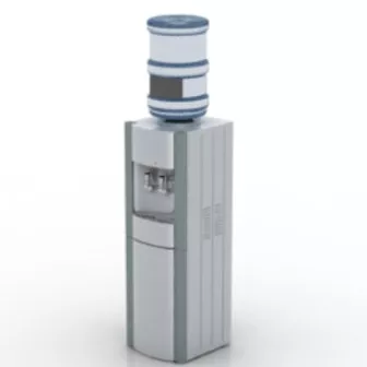 Office Water Dispenser With Stand 3d model