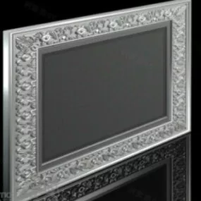 White Glyph Tv 3d model