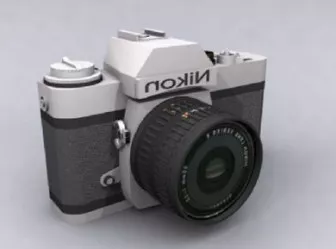 Camera On Rail, Hollywood Studio 3d model