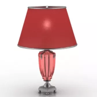 Red Table Lamp 3d model Red Table Lamp 3d model