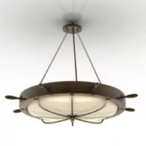 Petal-shaped Chandelier 3d model