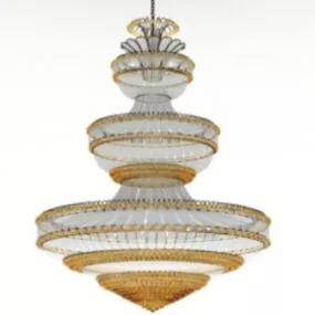 Luxury Large Crystal Chandeliers 3d model