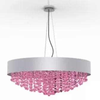 Pink Crystal Chandelier 3d model Pink Crystal Chandelier 3d model