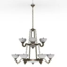 Retro Vintage Droplight 3d model