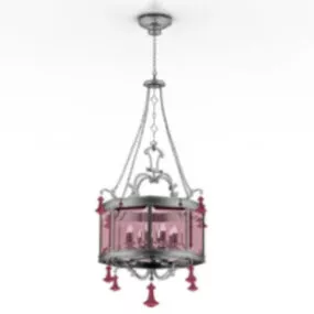 Red Chandelier 3d model