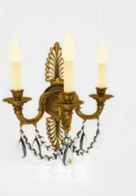 Gold Lobby Chandelier 3d model Gold Lobby Chandelier 3d model