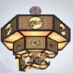 Chinese Ceiling Chandelier  Free 3d model