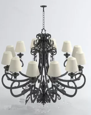Nice Ceiling Chandelier Free 3d model Nice Ceiling Chandelier Free 3d model