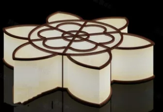 Flower Shape Ceiling Lamp 3d model Flower Shape Ceiling Lamp 3d model