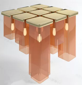 Irregular Ceiling Lamp 3d model Irregular Ceiling Lamp 3d model