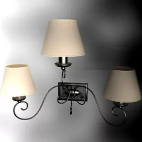 White Wall Lamp  Free 3d model