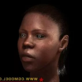 African Female 3d model