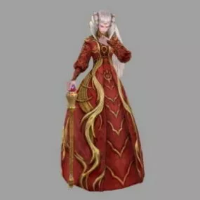 Game Character Dark Angle 3d model