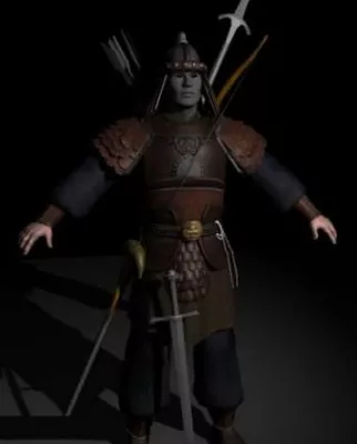 Ancient Chinese Warrior Free 3d model Ancient Chinese Warrior Free 3d model