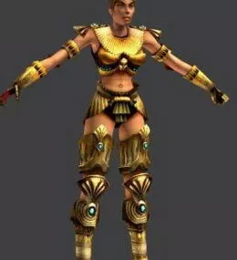 Egypt Fair Lady 3d model