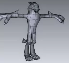 Game Animal Warrior Character  Free 3d model