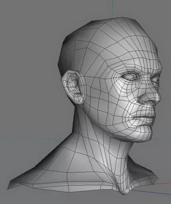 Man Head Vandamme 3d model