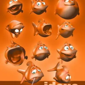 Cartoon Fish 3d model
