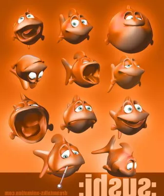 Cartoon Fish 3d model Cartoon Fish 3d model