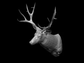 Deer Head 3d model Deer Head 3d model