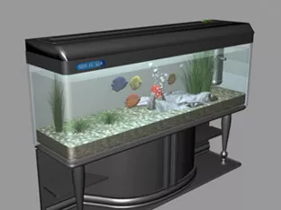 Fish Tank Aquarium 3d model Fish Tank Aquarium 3d model