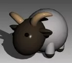 Animal Goat Puppet 3d model